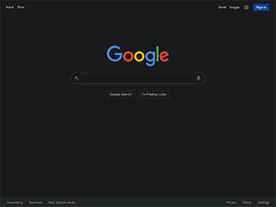 Google 다크 모드