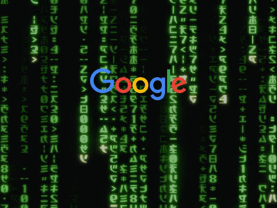 Google 매트릭스 코드 레인 이펙트