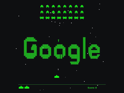 Google 스페이스 인베이더 아케이드
