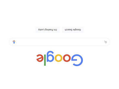 Google 뒤집기 — əๅɓoo⅁